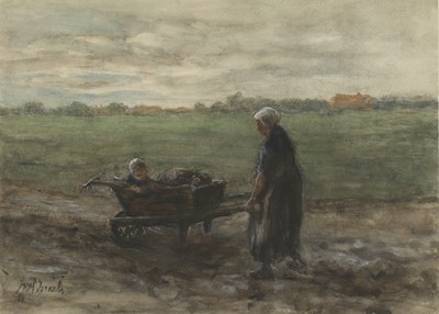 Lot 213 - Jozef Israëls  (Dutch 1824-1911)