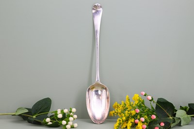 Lot 113 - A George II silver basting spoon