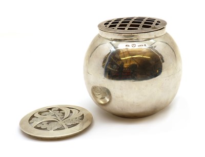 Lot 90 - A silver rose bowl