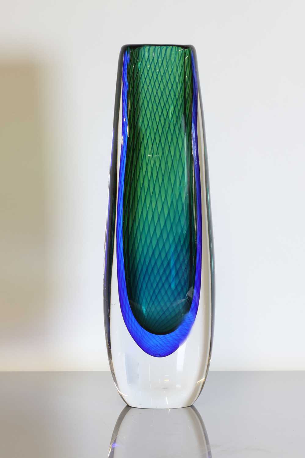 Lot 477 - Two Kosta Boda sommerso glass vases