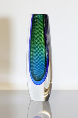 Lot 477 - Two Kosta Boda sommerso glass vases