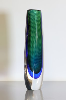 Lot 477 - Two Kosta Boda sommerso glass vases