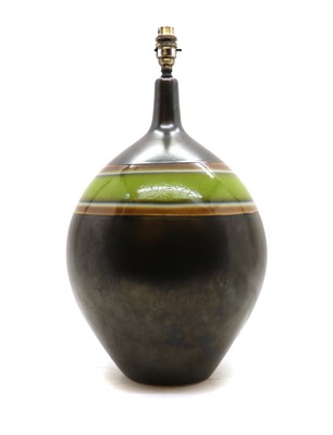 Lot 257 - A 1960s ceramic glazed table lamp