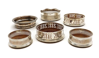 Lot 55 - A group of silver coasters