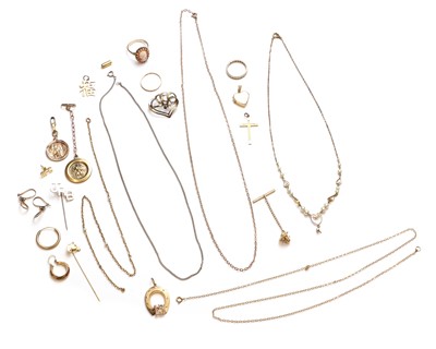 Lot 230 - A quantity of gold jewellery
