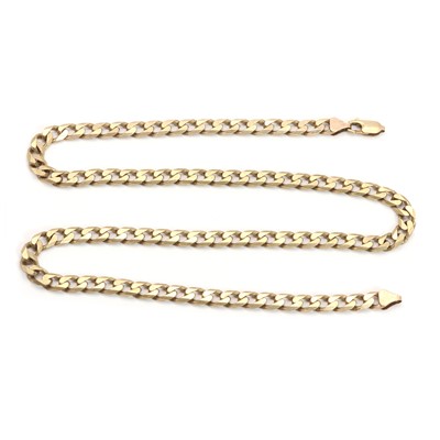 Lot 179 - A 9ct gold filed curb link chain