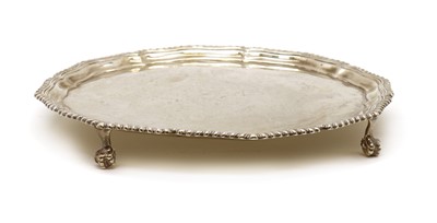 Lot 14 - A silver salver