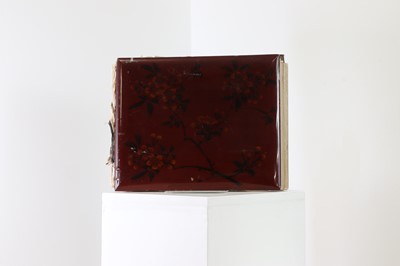 Lot 365 - A lacquered photograph album
