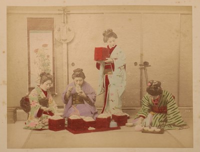 Lot 365 - A lacquered photograph album