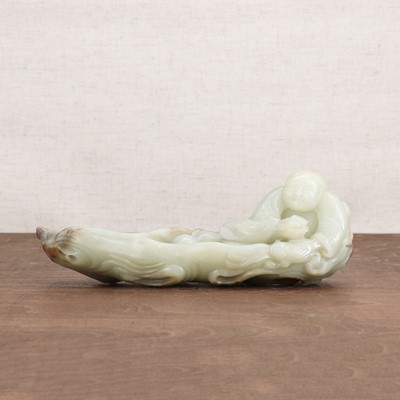 Lot 428 - A Chinese jade carving