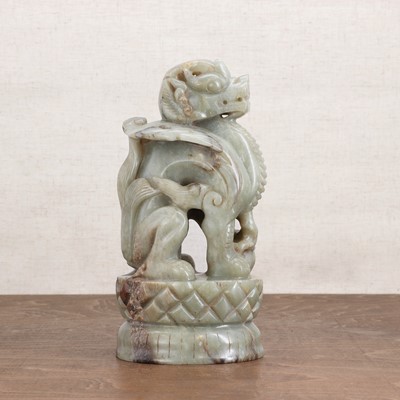 Lot 323 - A Chinese jade carving