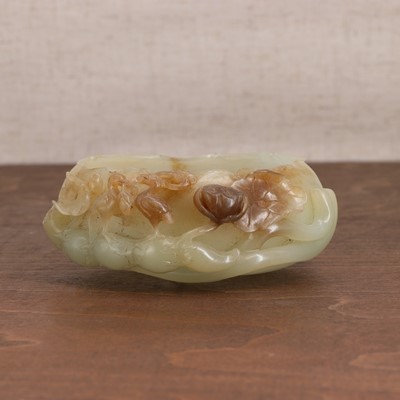 Lot 420 - A Chinese jade brush washer