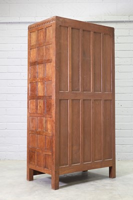 Lot 160 - A Robert 'Mouseman' Thompson oak wardrobe