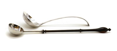 Lot 8 - A George III silver toddy ladle
