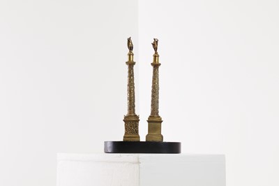 Lot 12 - Two grand tour models of Trajan's Column