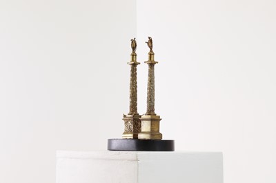 Lot 12 - Two grand tour models of Trajan's Column