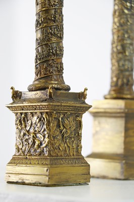 Lot 12 - Two grand tour models of Trajan's Column
