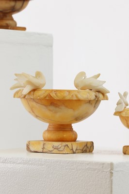 Lot 14 - Five alabaster urns