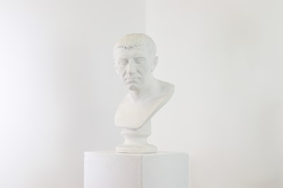 Lot 508 - A plaster bust of Julius Caesar