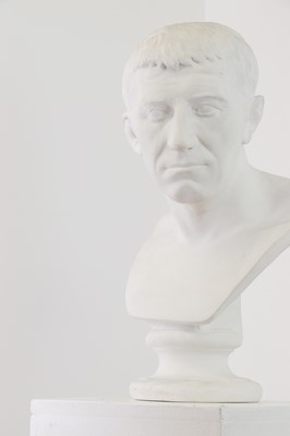 Lot 508 - A plaster bust of Julius Caesar