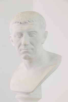 Lot 508 - A plaster bust of Julius Caesar