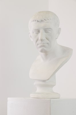 Lot 508 - A plaster bust of Julius Caesar