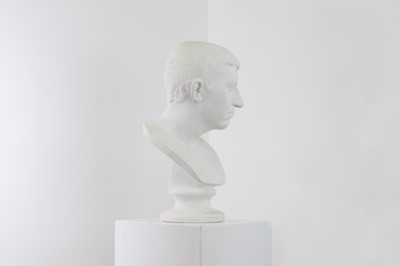 Lot 508 - A plaster bust of Julius Caesar