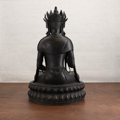 Lot 217 - A Chinese bronze bodhisattva