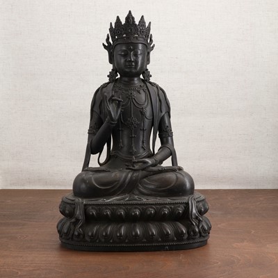 Lot 217 - A Chinese bronze bodhisattva