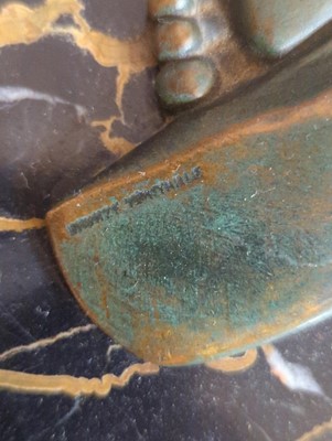 Lot 173 - A French patinated Art Deco bronze