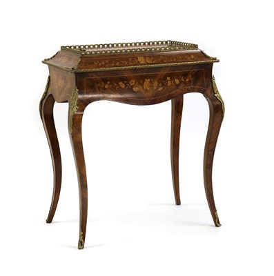 Lot 440 - A Victorian kingwood and gilt metal mounted planter jardinière table