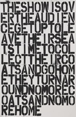 Lot 383 - Christopher Wool (American, b.1955)