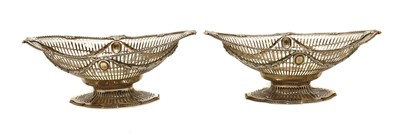 Lot 59 - A pair of Victorian silver bread baskets