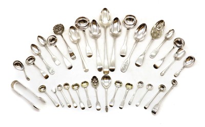 Lot 63 - A collection of silver flatware
