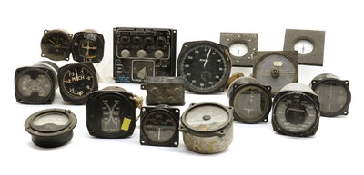 Lot 150 - A group of aircraft dials