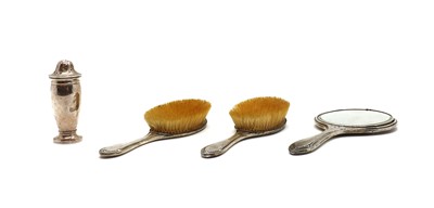 Lot 60 - A silver dressing table set