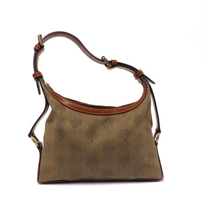 Lot 327 - A Mulberry Pimlico green canvas shoulder bag