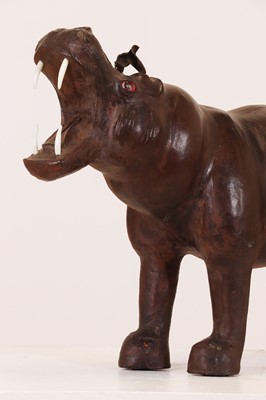 Lot 137 - A leather hippopotamus