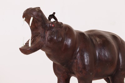 Lot 137 - A leather hippopotamus