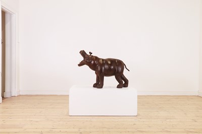 Lot 137 - A leather hippopotamus