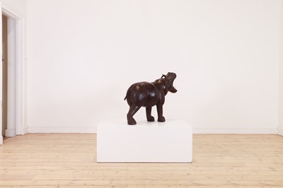 Lot 137 - A leather hippopotamus