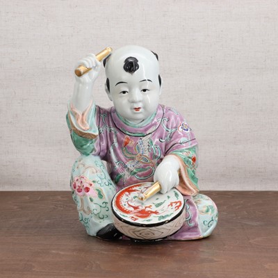 Lot 118 - A Chinese famille rose figure