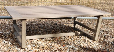 Lot 553 - An Italian 'Costes' pickled teak coffee table