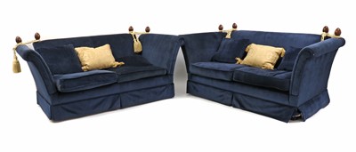 Lot 409 - A pair of modern Knoll style settees