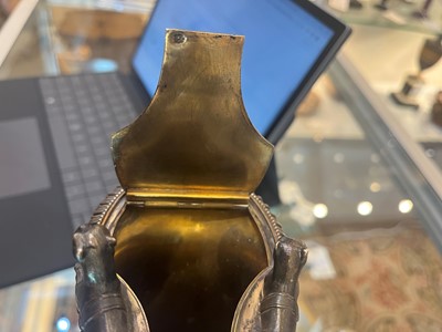 Lot 125 - A Victorian silver and silver-gilt askos jug