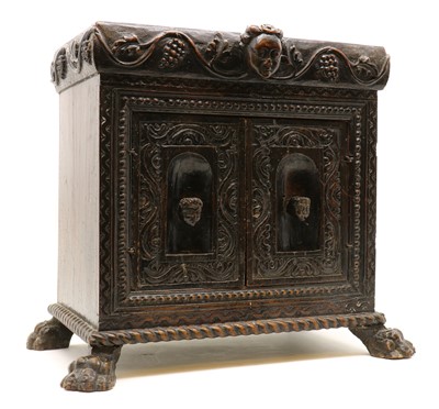 Lot 370 - A beechwood and pine coronet box