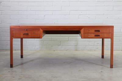 Lot 351 - A Danish teak desk