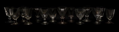 Lot 151 - A collection of glass rummers