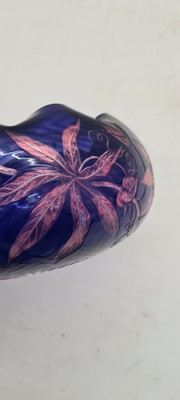 Lot 243 - A Stevens & Williams cased and intaglio cut glass bowl