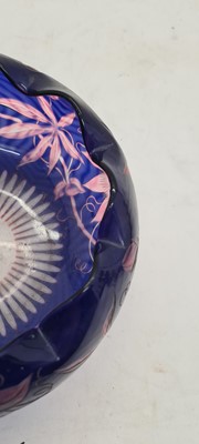 Lot 243 - A Stevens & Williams cased and intaglio cut glass bowl